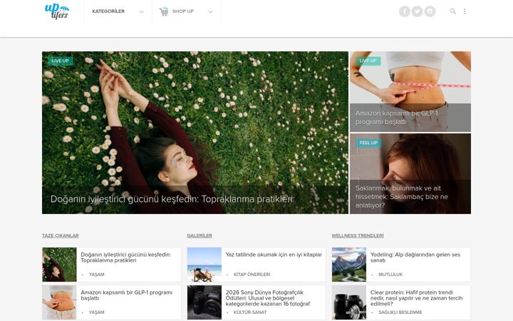 Screenshot of uplifers.com