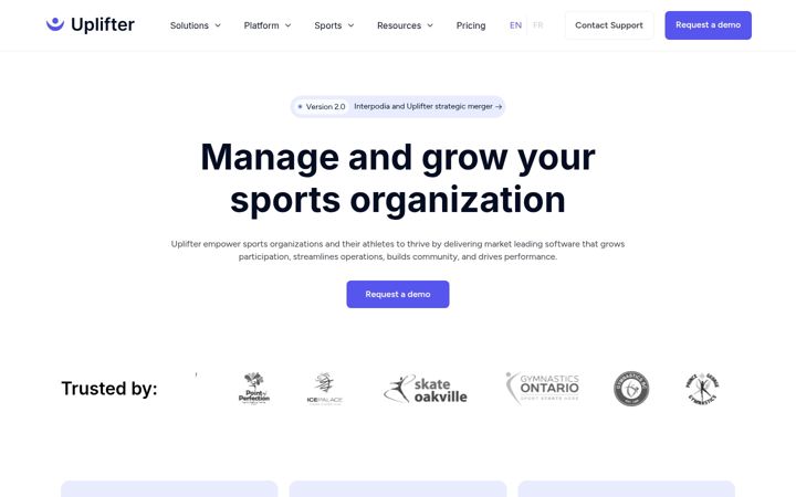 Screenshot of uplifterinc.com