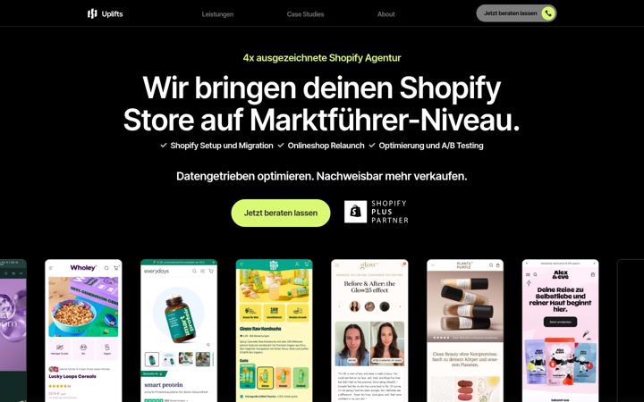 Screenshot of uplifts.de