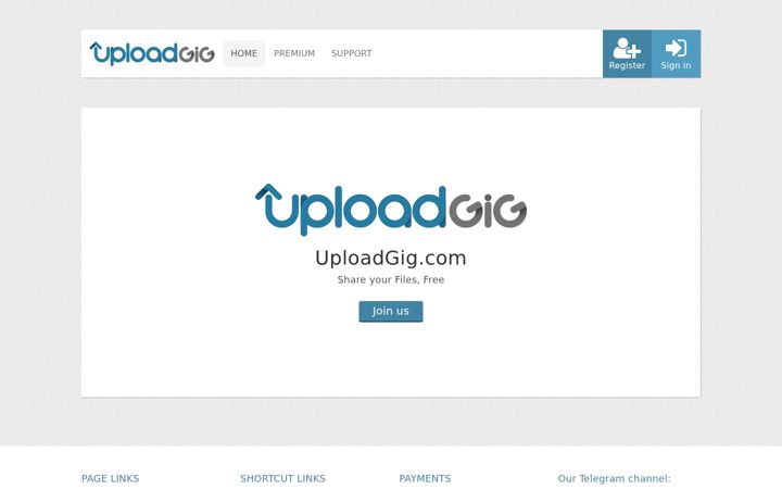 Screenshot von uploadgig.com