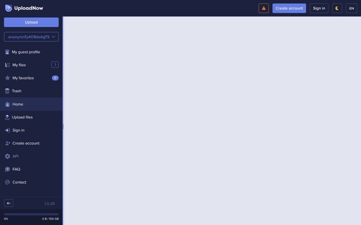 Képernyőkép: uploadnow.io