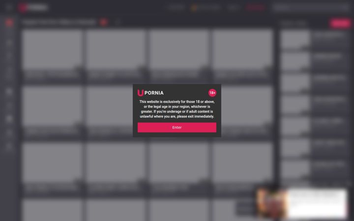 Screenshot of upornia.tube
