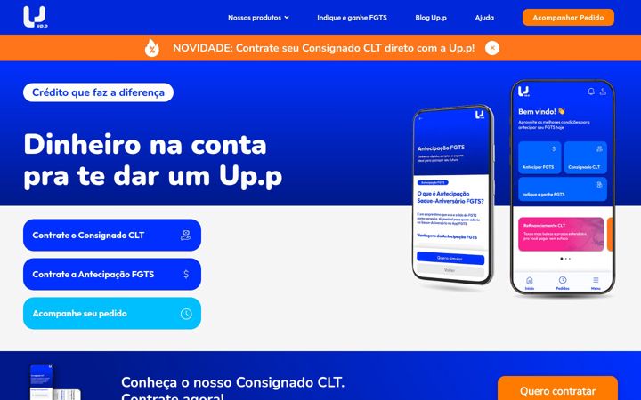 Screenshot of upp.com.br