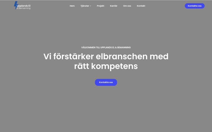 Screenshot of upplandselektriker.se