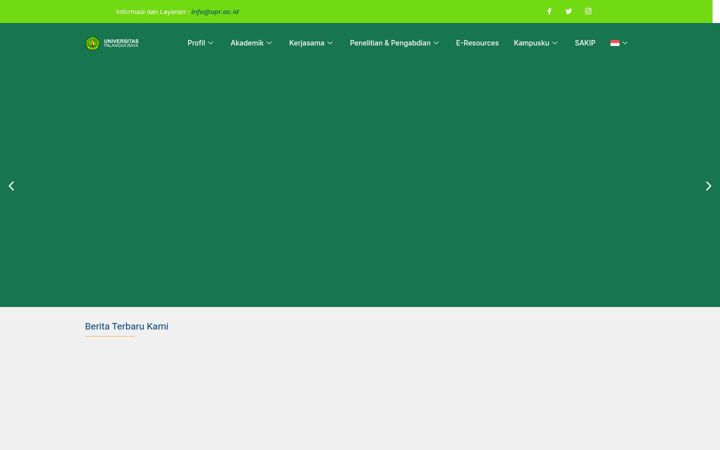 Screenshot of upr.ac.id