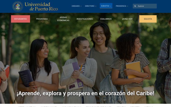 Screenshot di upr.edu