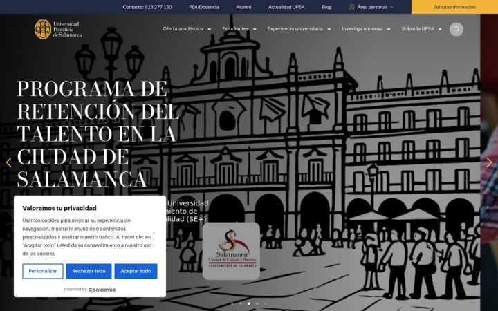 Screenshot of upsa.es