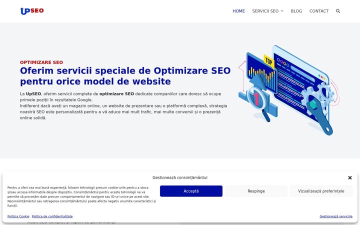 Screenshot of upseo.ro