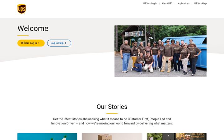 Screenshot of upsers.com