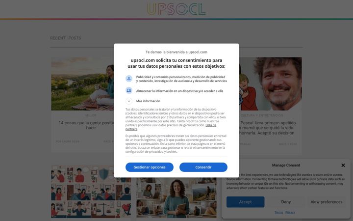 Screenshot of upsocl.com