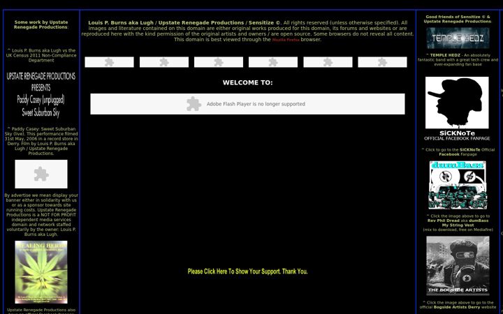 Screenshot of upstaterenegadeproductions.com