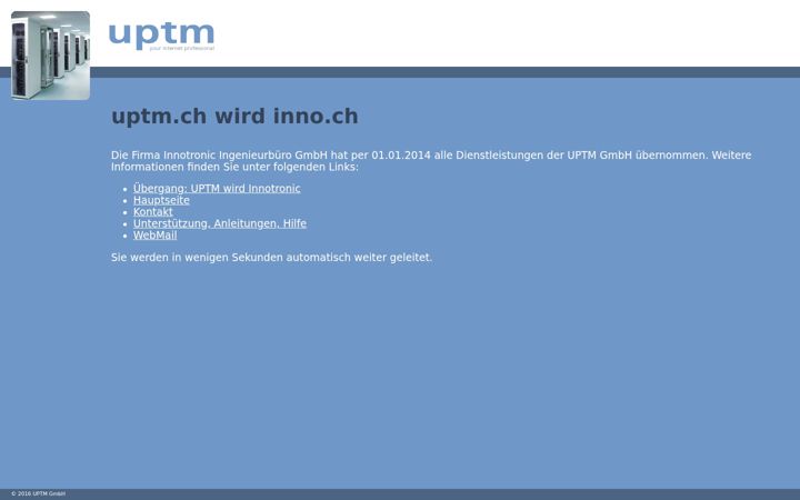 Screenshot of uptm.ch