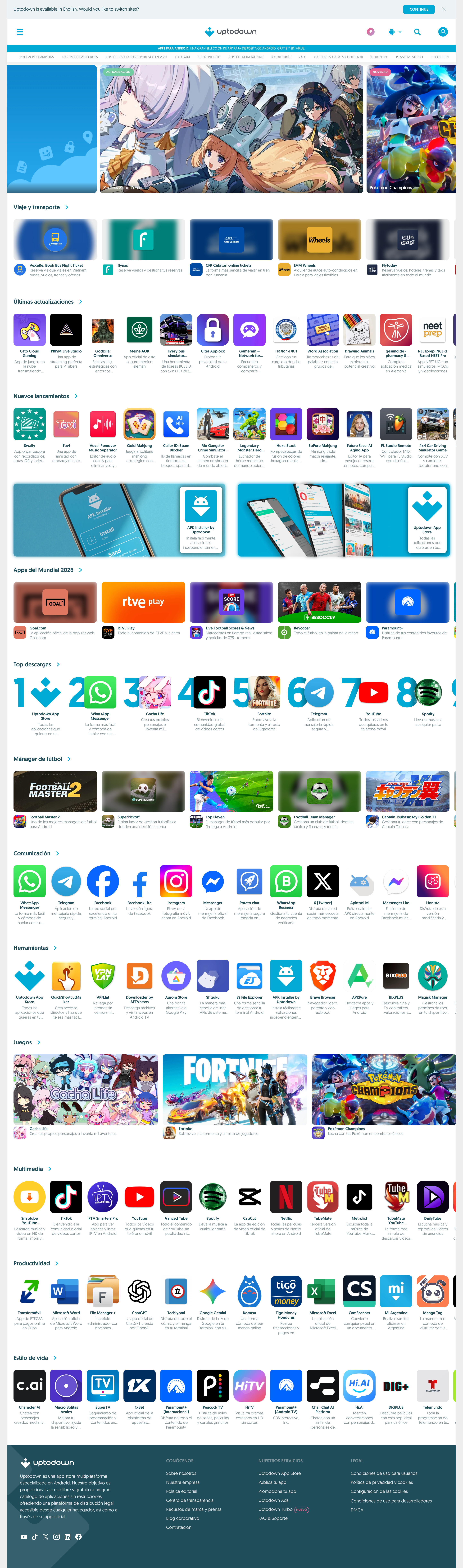 Screenshot of uptodown.com