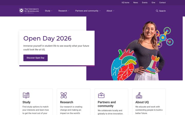 Screenshot of uq.net.au