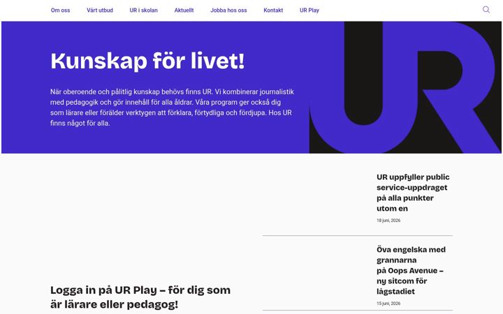 Screenshot of ur.se