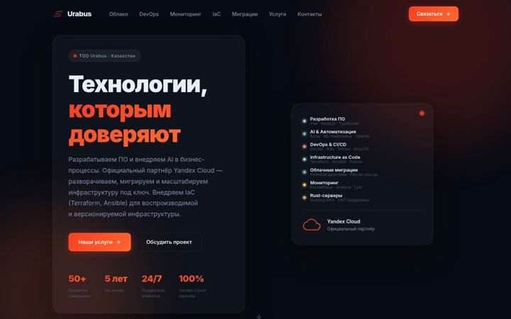 Screenshot of urabus.kz