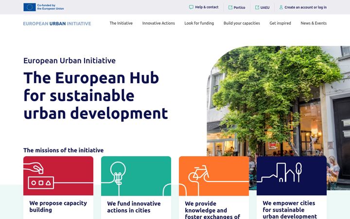 Screenshot of urban-initiative.eu