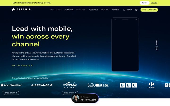 Screenshot van urbanairship.com