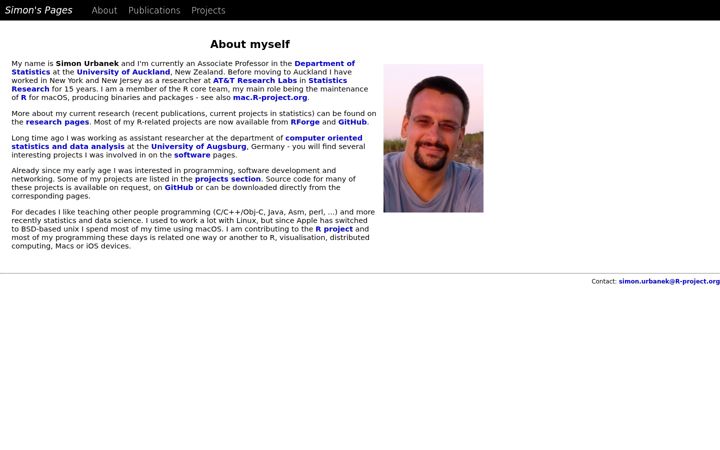 Screenshot of urbanek.info