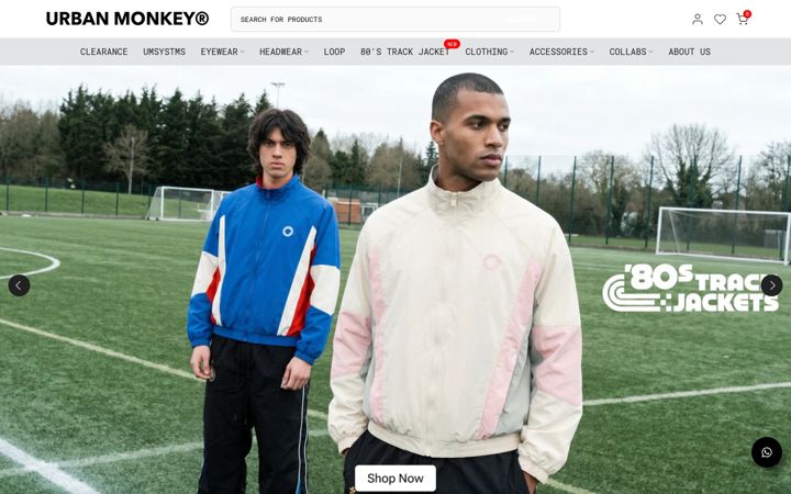 Screenshot of urbanmonkey.com