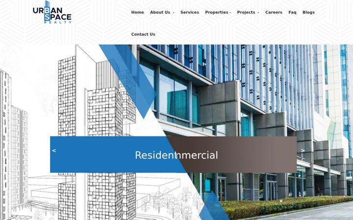 Screenshot of urbanspacerealty.in