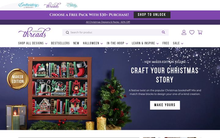 Screenshot of urbanthreads.com