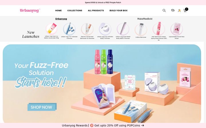 Screenshot of urbanyog.com