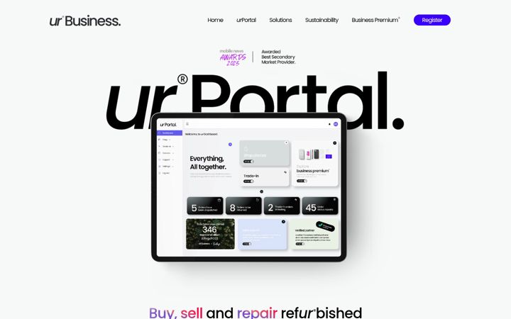 Screenshot of urbusiness.co.uk