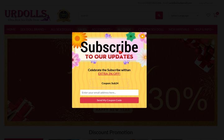Screenshot of urdolls.com