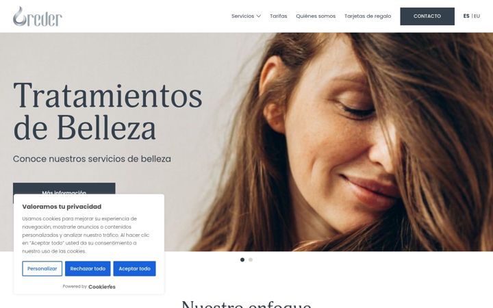 Screenshot ta' urederestetika.com