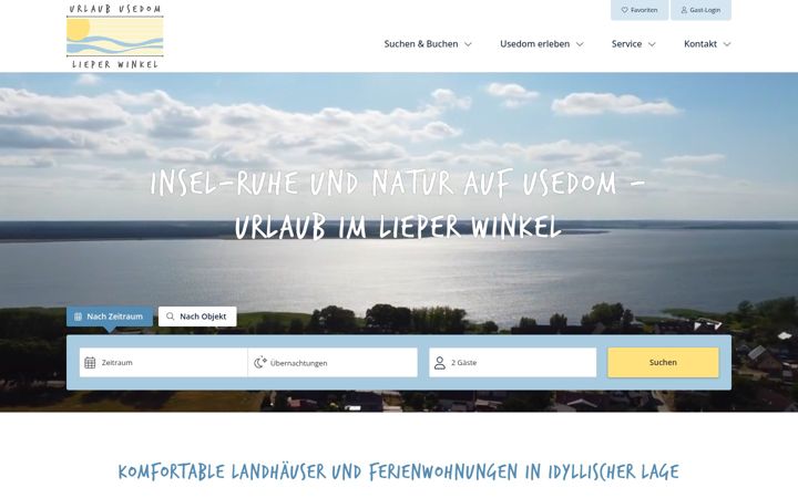 Screenshot of urlaub-usedom.de