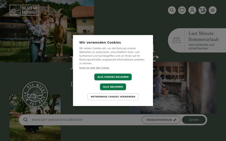 Screenshot of urlaubambauernhof.at