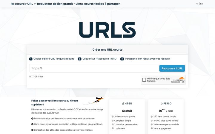 Screenshot of urls.fr