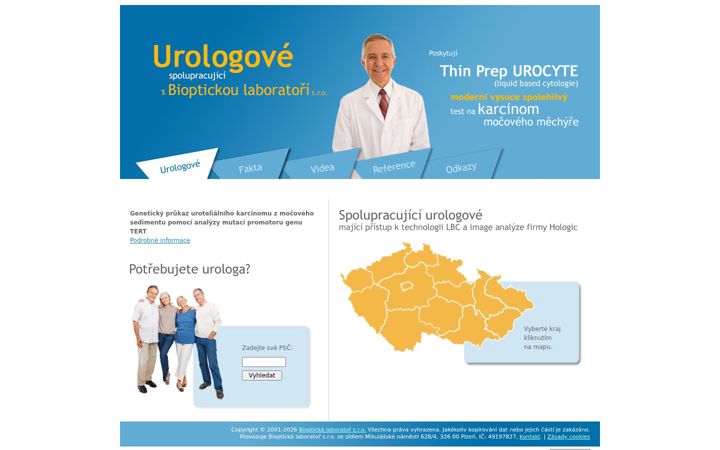 Screenshot of urolog.cz