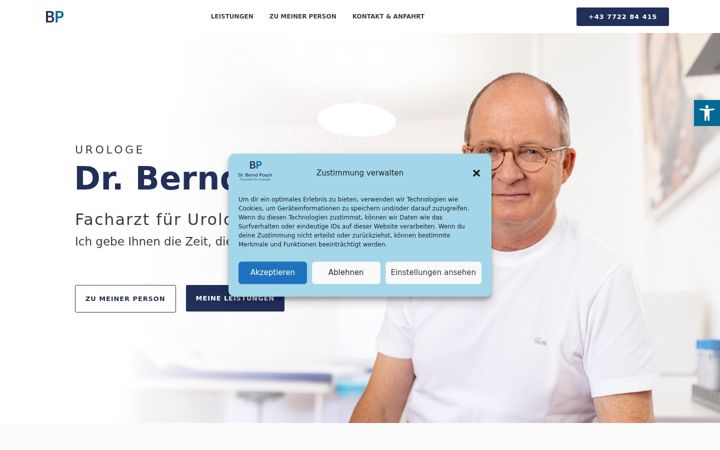 Skärmbild av urologie-posch.at