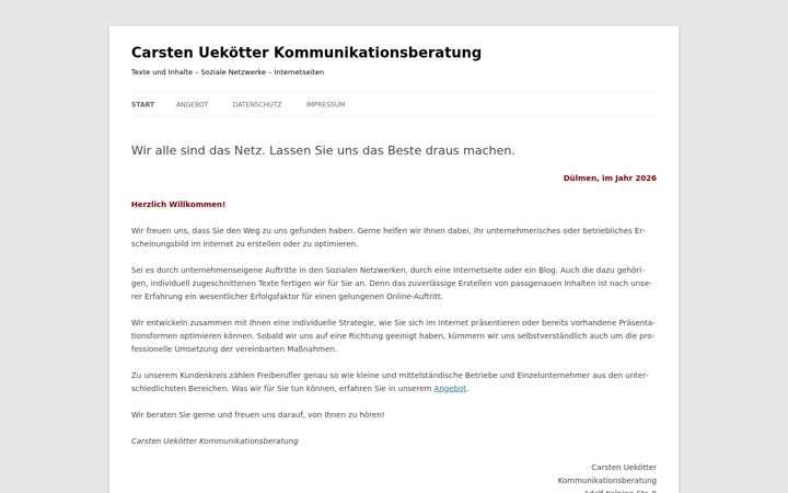 Skærmbillede af urpr.de