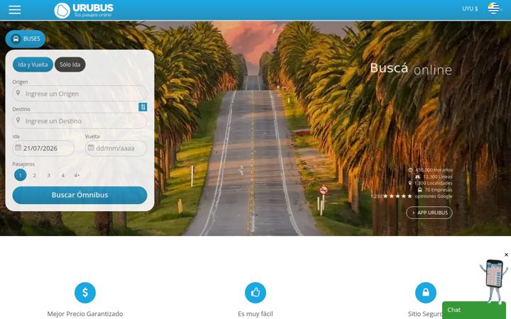 Screenshot of urubus.com.uy