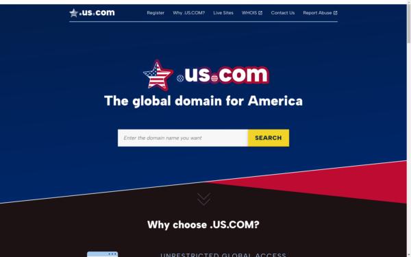 Screenshot of us.com