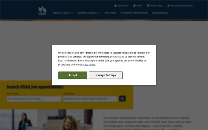 Screenshot of usaajobs.com