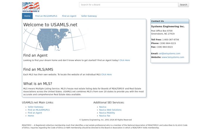 Screenshot of usamls.net