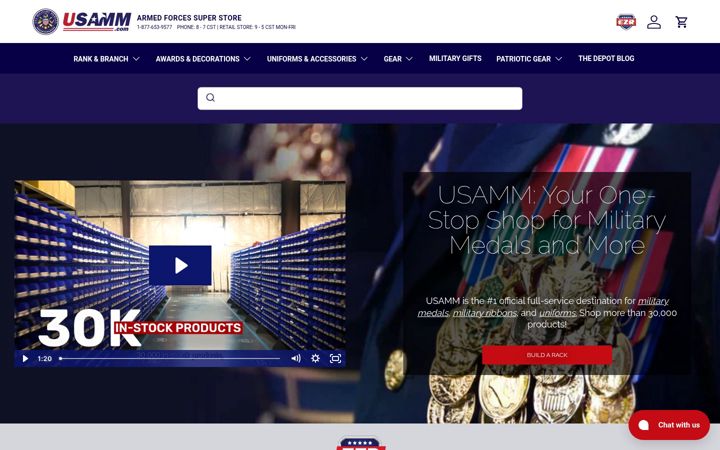 Screenshot of usamm.com
