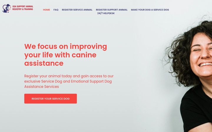 Screenshot of usasupportanimal.org