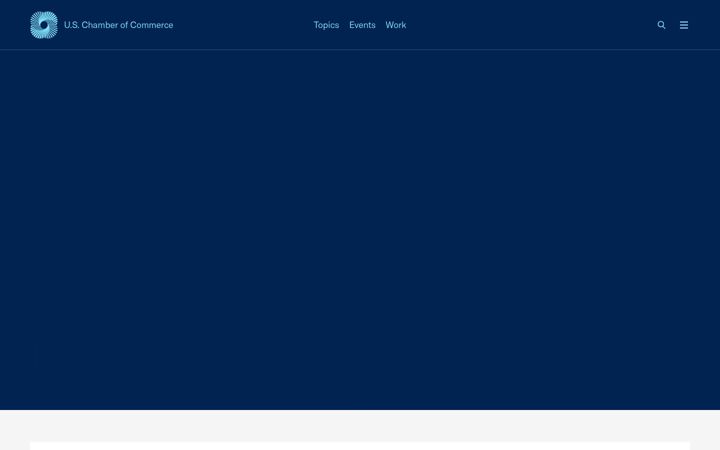 Screenshot von uschamber.com
