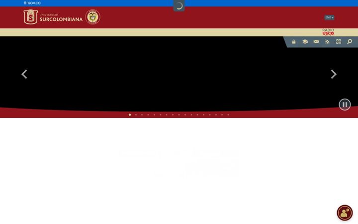 Screenshot of usco.edu.co
