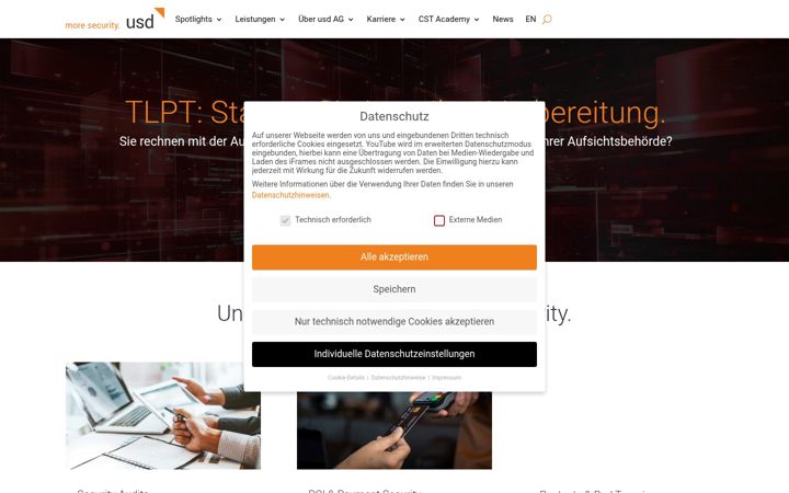 Screenshot of usd.de