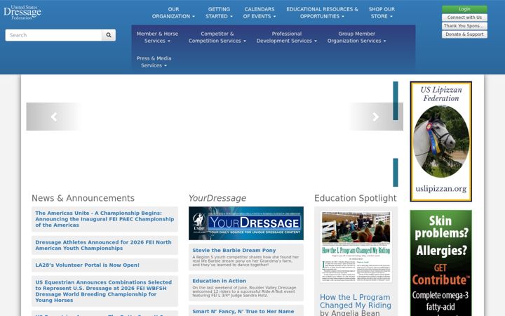 Screenshot of usdf.org