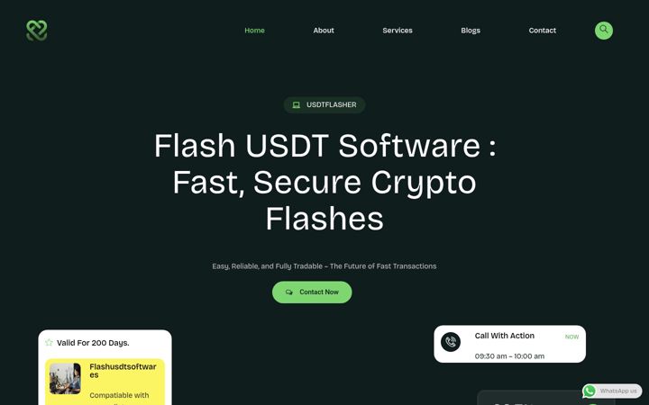 Snimka zaslona za usdtflashsoftwares.com