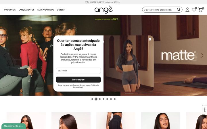 Screenshot of useange.com.br