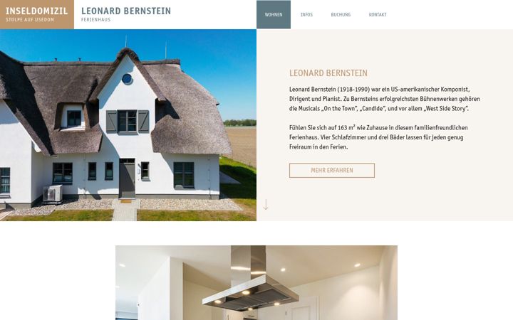 Skärmbild av usedom-inseldomizil-bernstein.de