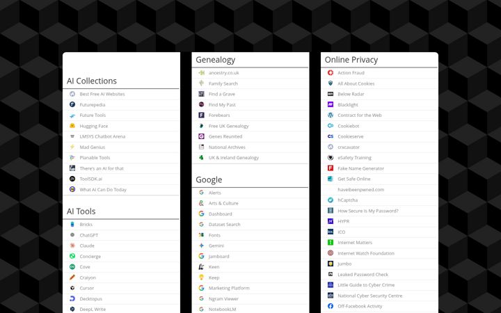 Screenshot of usefullinks.co.uk